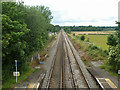 Railway west of Wanborough station