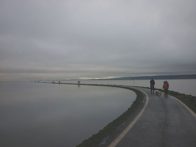 High tide at the Marine Lake, West Kirby