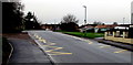 Zigzag yellow markings on Bath Road, Leonard Stanley