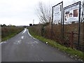 Road providing access to businesses