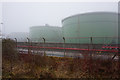 TA3202 : Oil storage tanks at Tetney Lock by Ian S