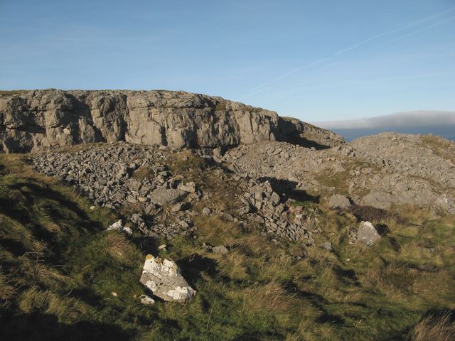 Disused limestone quarry
