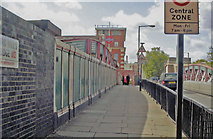 TQ2581 : Entrance to Royal Oak station, over Lord Hill's Bridge, 2010 by Ben Brooksbank