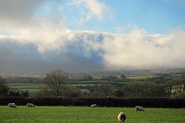 Clouds near Eglwyswrw