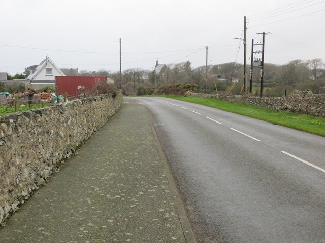 Road to Llanfaelog by Peter Wood