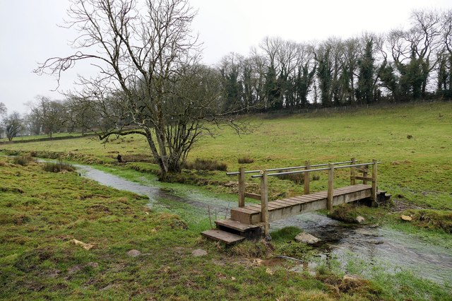 Northleach: footbridge at Seven Springs