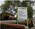 Information board outside T H White Country Store, Marlborough