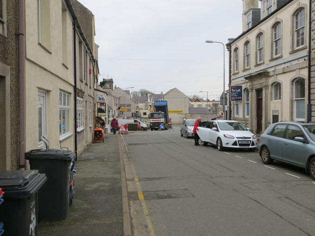 Mona Street (B5111) in Amlwch... © Peter Wood :: Geograph Britain and ...