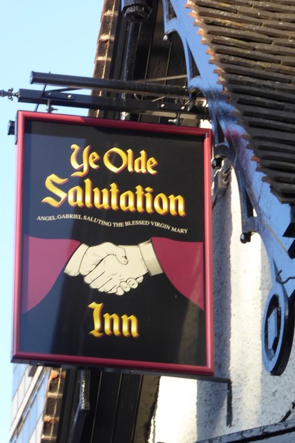 New sign on a very old pub - The Salutation