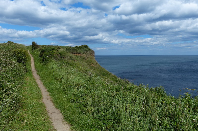 England Coast Path near Easington... © Mat Fascione :: Geograph Britain ...