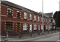 Row of five brick houses, Church Road, Cadoxton