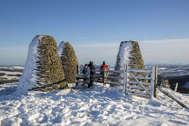 The Three Brethren Cairns in winter