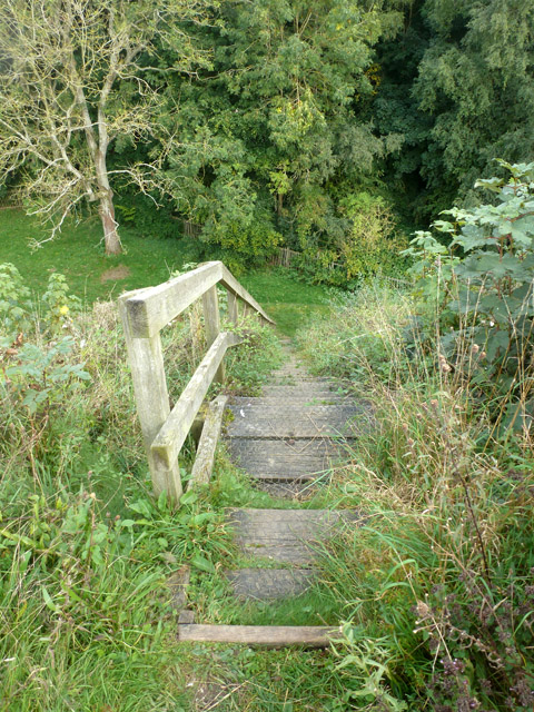 Steps down from the largest Bartlow Hill