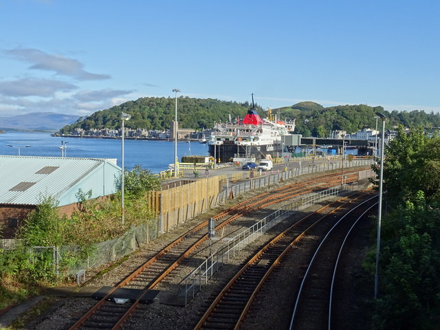 Railway approach to Oban port
