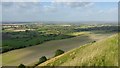 ST8951 : View north east from north side of Bratton Camp, Wiltshire by Phil Champion