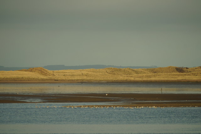 Aberlady Bay on a rising tide