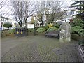 Modern sculpture of an owl, Stroud