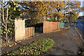 Pavement of Arnold Road approaching Gainsford Crescent junction