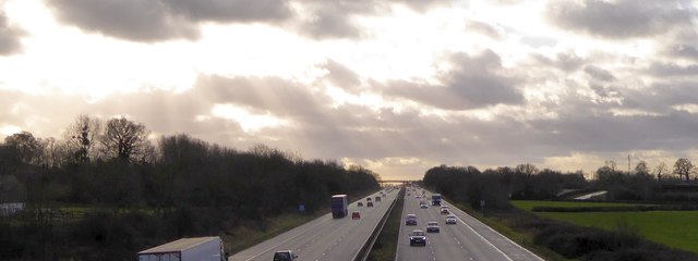 Motorway into the hazy southern sky