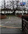 Cycle routes direction sign, Belmont Crescent, Abergavenny