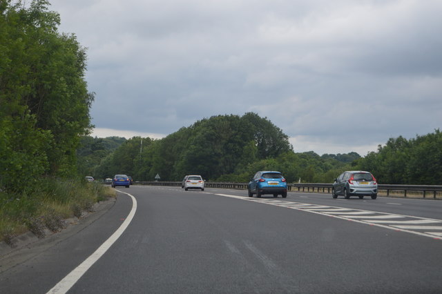 Joining the A3, northbound