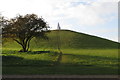 Ad hoc path up to the light pyramid