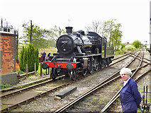 ST6642 : 46447 runs round its train at Cranmore by Robin Webster