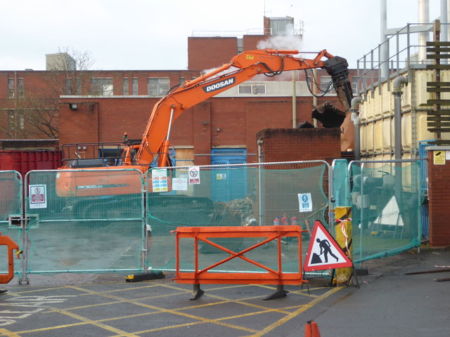 Worcestershire Royal Hospital - demolition
