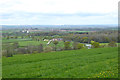 View north-west from hill above Woolland