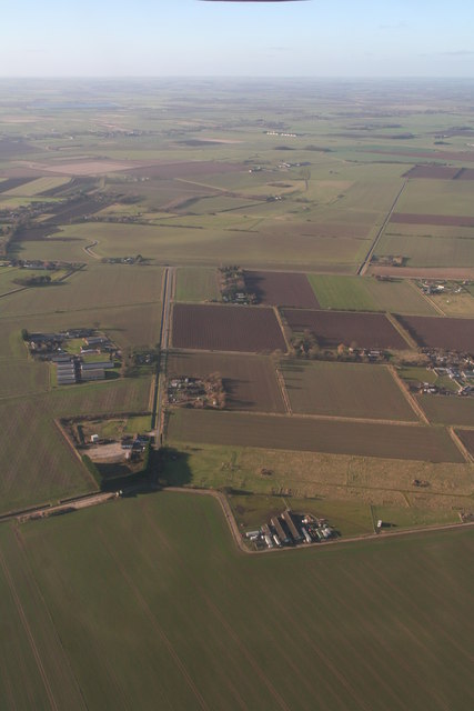 North Somercotes: Ark Road (aerial 2018) © Chris :: Geograph Britain ...