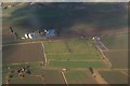 Ridge and furrow fields near Brickyard Farm, South Somercotes: aerial 2018