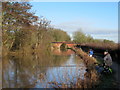 Worcester & Birmingham Canal Looking Towards Grange Wharf  Bridge