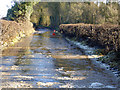 Ice floes on Wood End Lane