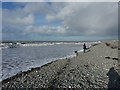 High tide on Borth beach