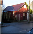 ST0087 : Fenced-off former tin chapel in Tonyrefail by Jaggery