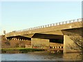 SK4630 : M1 viaduct over the River Trent – detail of the main spans by Alan Murray-Rust