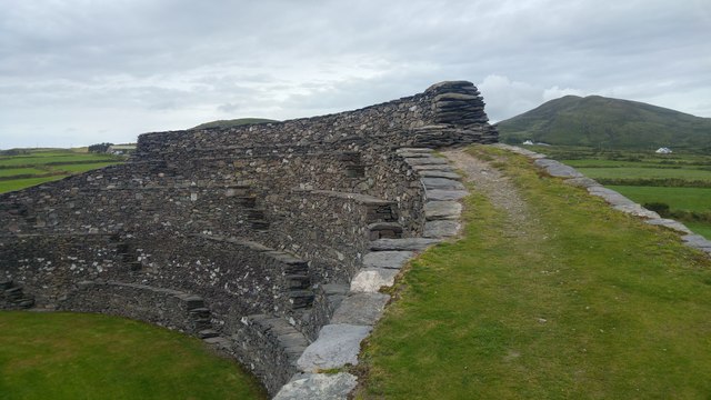 Terraces at Cahergal Stone Fort, near Cahersiveen, County Kerry