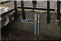 Flood Markers at Northmoor Lock