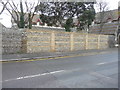 Replacement wall, St Augustine?s Road