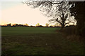 SE3169 : Sunset over farmland by Knaresborough Road by Derek Harper