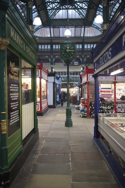 M&S Heritage Stall and Clock, Kirkgate Market