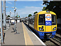 Overground train at Highbury & Islington Overground station