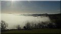 SO6336 : Low lying cloud below Marcle Hill by Philip Halling