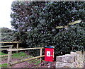 Public footpath signpost in Shirenewton