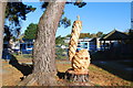 Tree carving in Peel Common