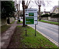 A361 and A40 directions sign, The Hill, Burford