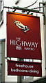 The Highway Inn name sign, Burford