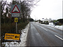 H4863 : Signs along Seskinore Road by Kenneth  Allen