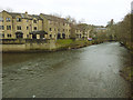 River Aire downstream of Ireland Bridge, Bingley