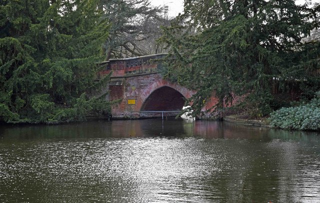 Boating Lake and bridge, Cannon Hill Park, Edgbaston, Birmingham